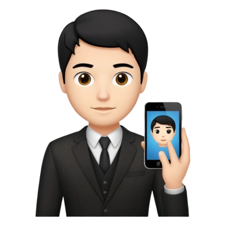 Designer website guy with professional dp please chnage hair color to black 
 sticker