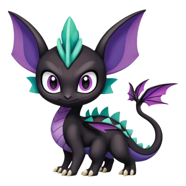 Meloetta-Noibat-Spyro-Toothless-Stitch-Pokémon-Fakémon-creature-hybrid sticker