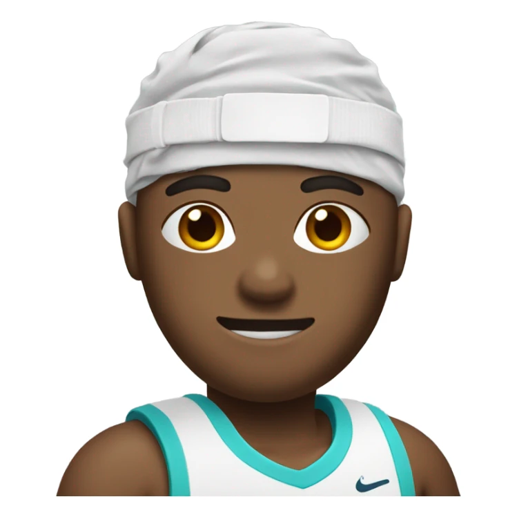 Tennis player in bandages sticker