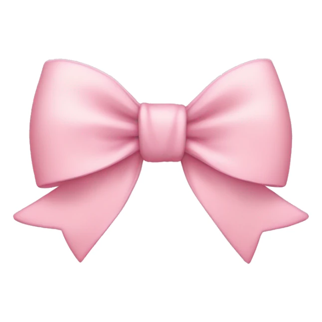 light pink bow sticker