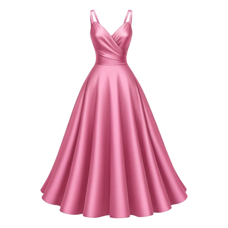 dress mannequin with pink dress sticker
