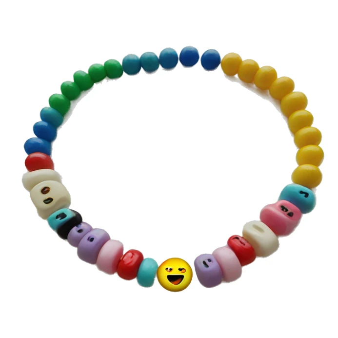 a taylor swift friendship bracelet, colorful beads  sticker
