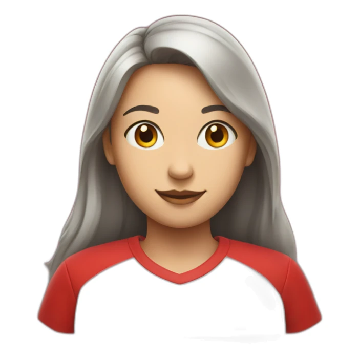 girl with red shirt with ubdc on the shirt sticker