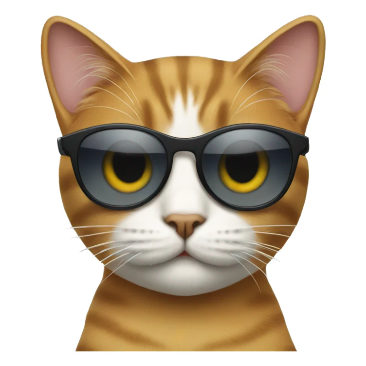 Cat with sunglasses sticker