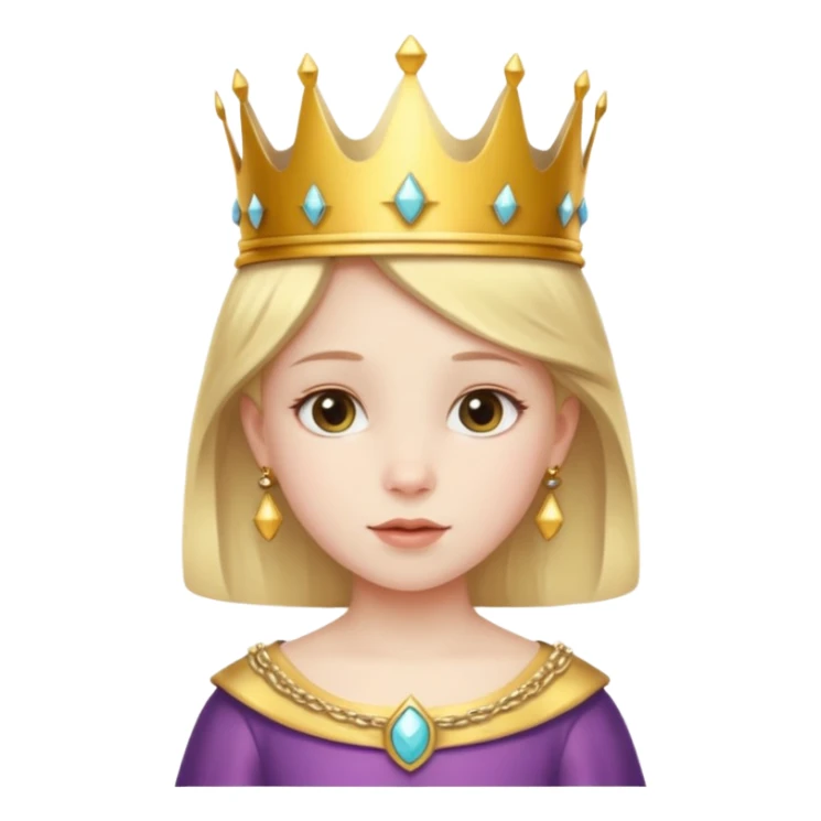 royal girl child sticker