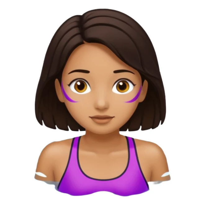 Girl swimming  sticker