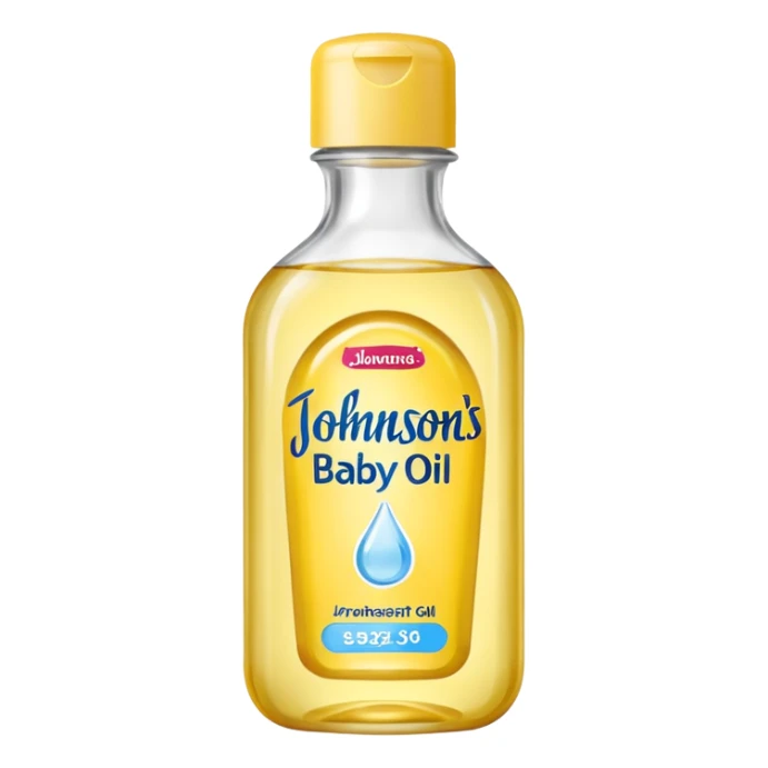 johnson's baby oil sticker