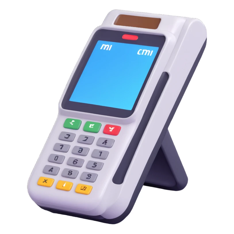 payment terminal, soft shading sticker