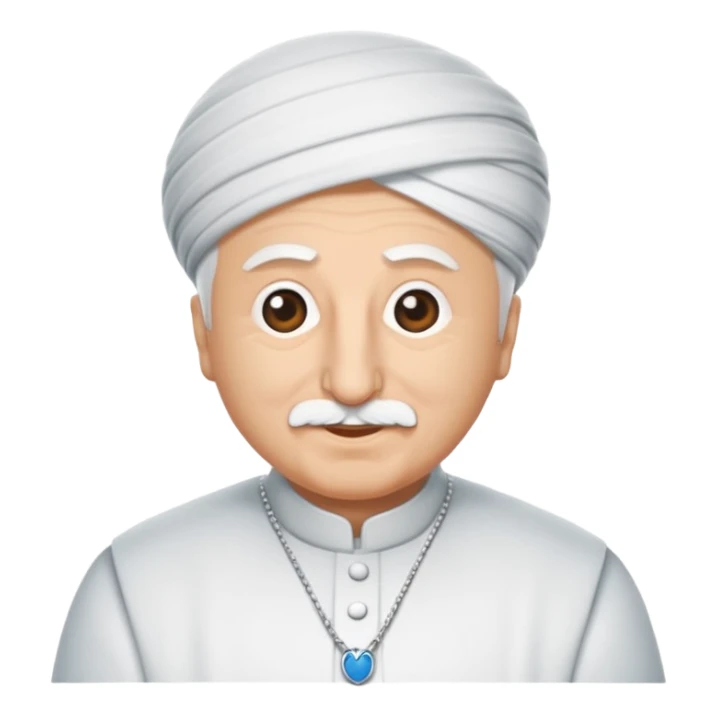 Mavi tık içi beyaz dişi mavi emoji sticker