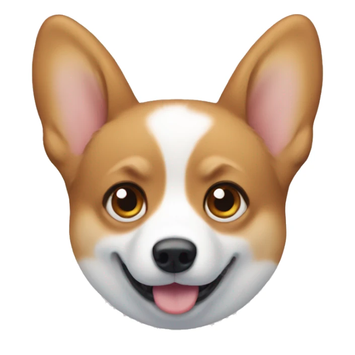 Corgi with one blue eye and one brown eye sticker