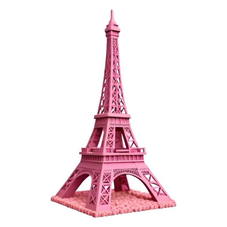 eiffel tower made of spam meat sticker