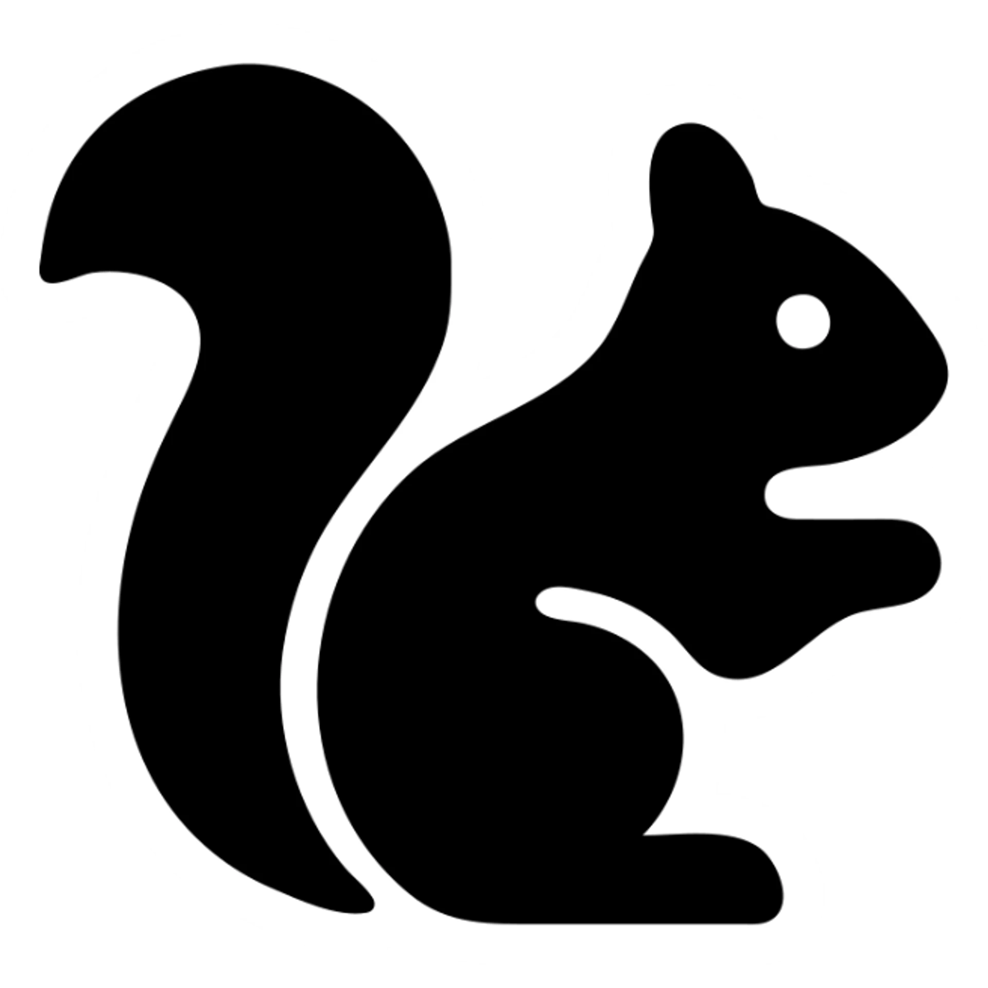 A squirrel sticker