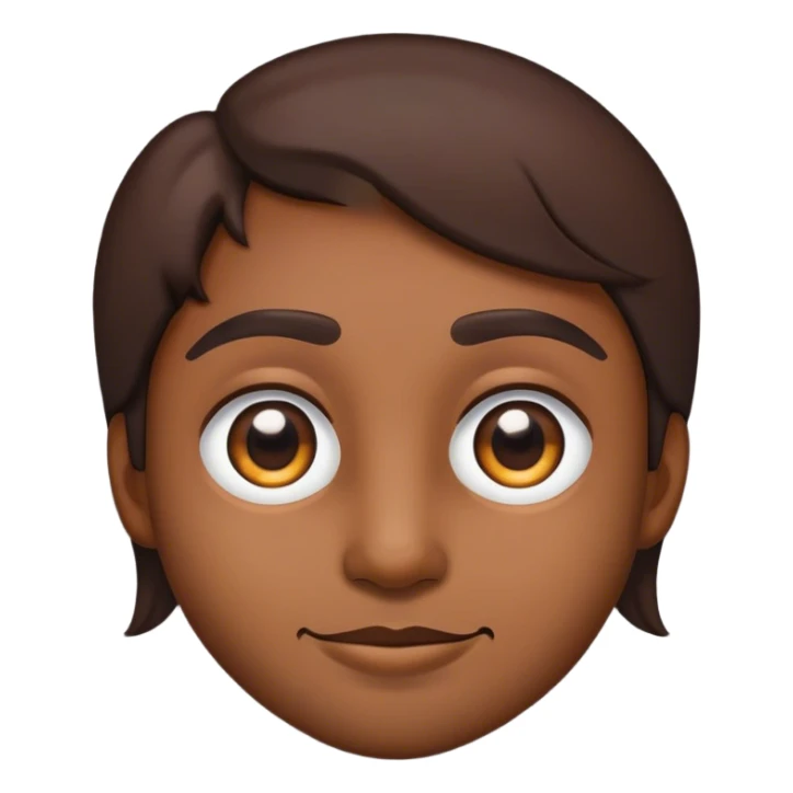 Emojicon side profile with eyes looking at me sticker