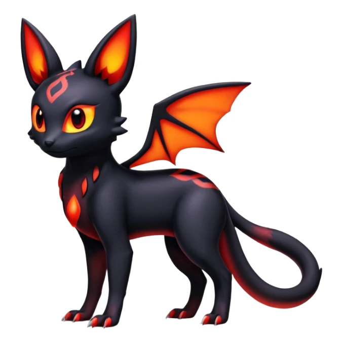 Salandit-Umbreon-Noibat-Litten-Hybrid (Full body) sticker