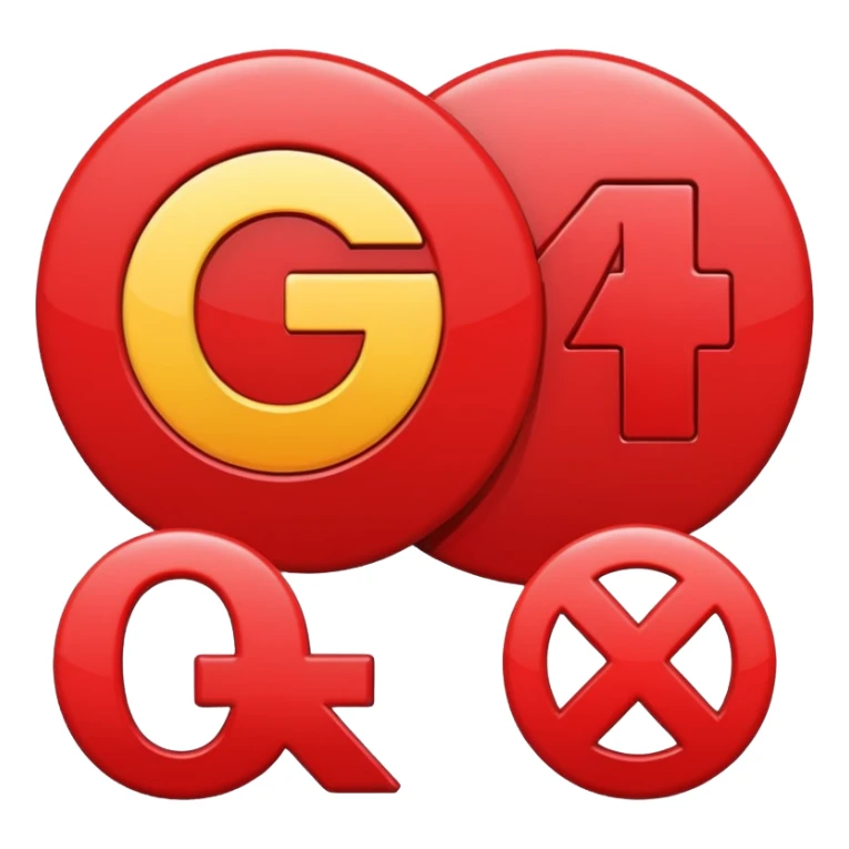 plus and percentage sign in red sticker