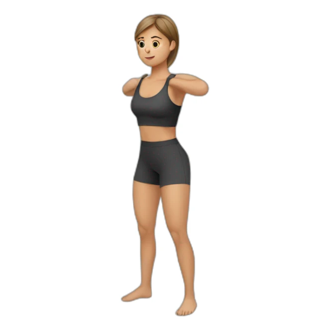  woman doing bulgarian squats sticker