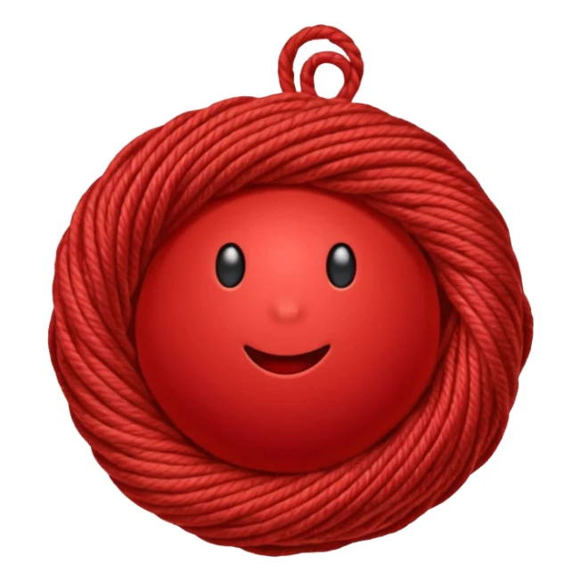 red ball of yarn sticker