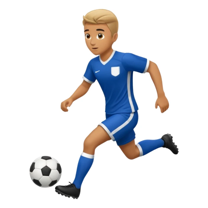 High resolution full body of a soccer player sticker