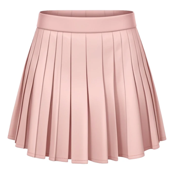 Powder pink tennis skirt sticker