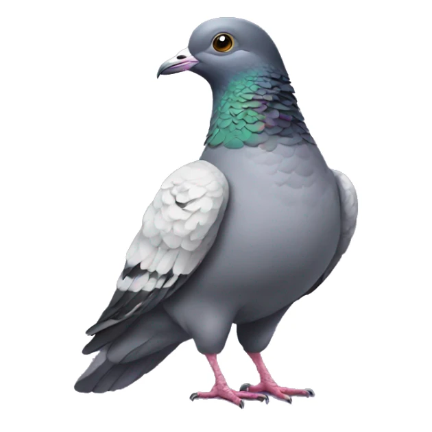 pigeon wearing fashionable outfit sticker