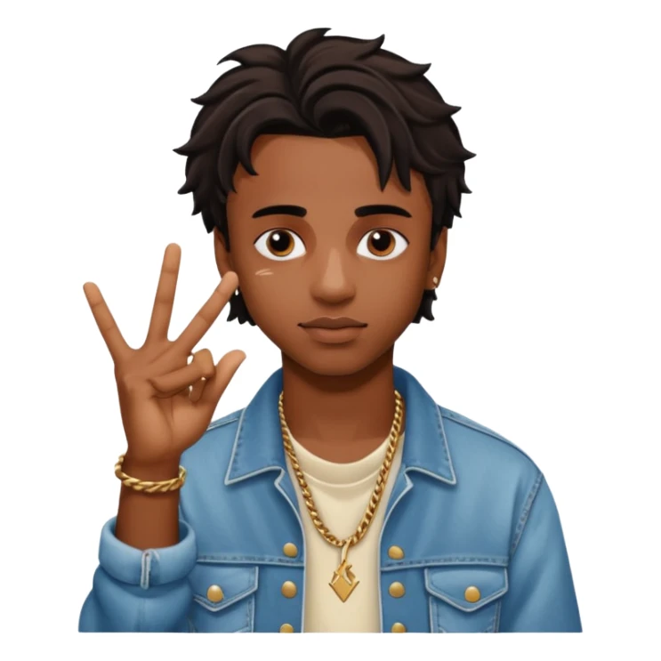 Playboi Carti YVL logo hand sign  sticker