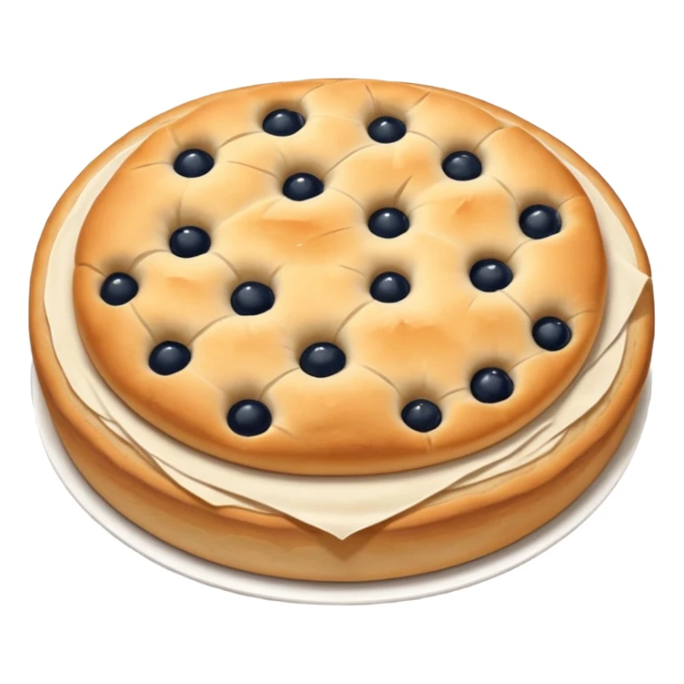 round focaccia classic white without seasoning sticker