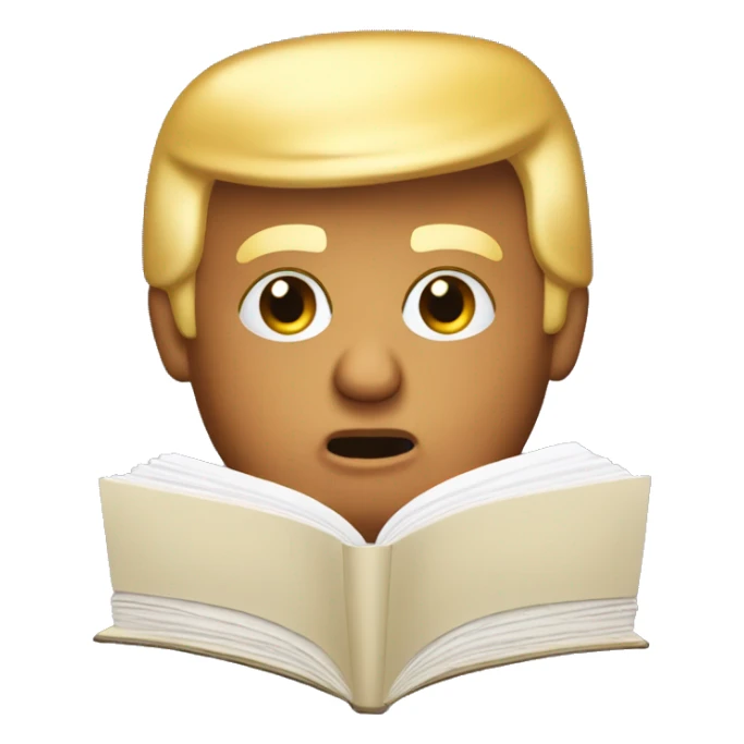 Donald trump read book sticker