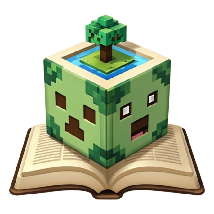 tôi muốn 1 khối book minecraft sticker