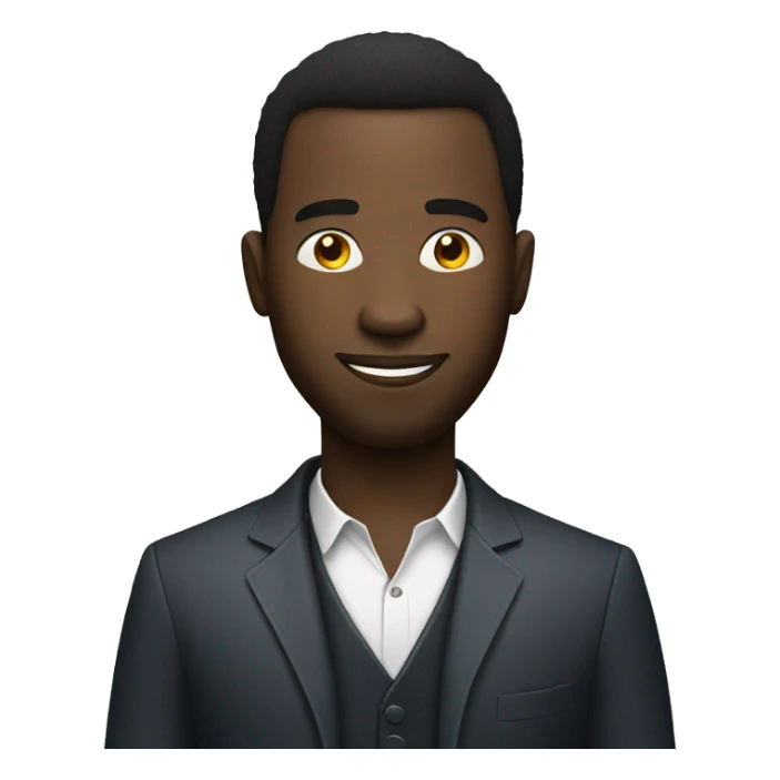 Black Man with a casino roulette sticker