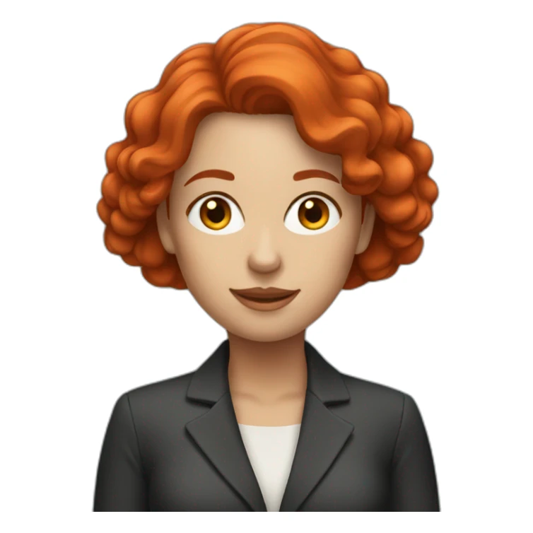 Women Marketer with red hair sticker