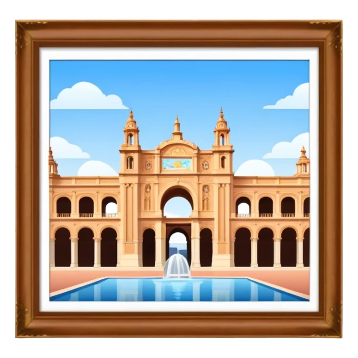 Cinematic Realistic Plaza de España Emoji  sticker