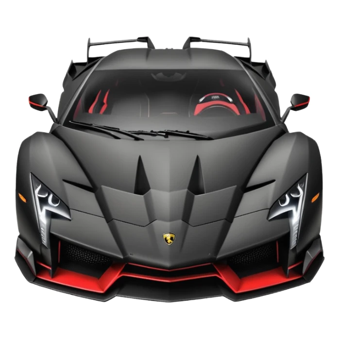 One of one Lamborghini VENENO MAT BLACK ONLY  sticker