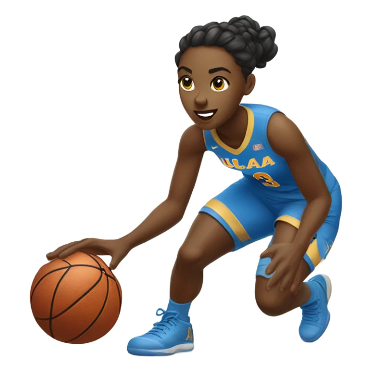 UCLA woman basketball player sticker