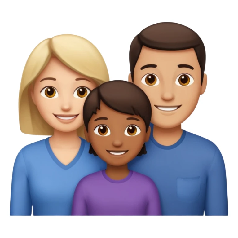 familia 3 personas sticker