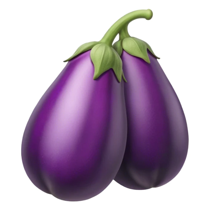 Skin color eggplants sticker