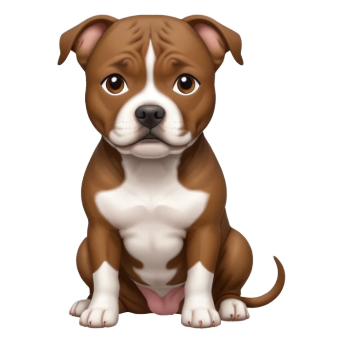brindle staffordshire bull terrier sticker