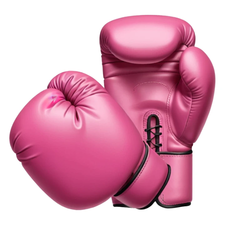 Pink boxing glove light pink no blue or black sticker