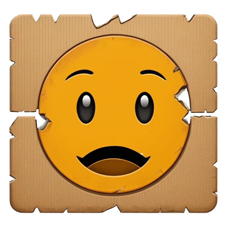 homeless cardboard sign icon sticker