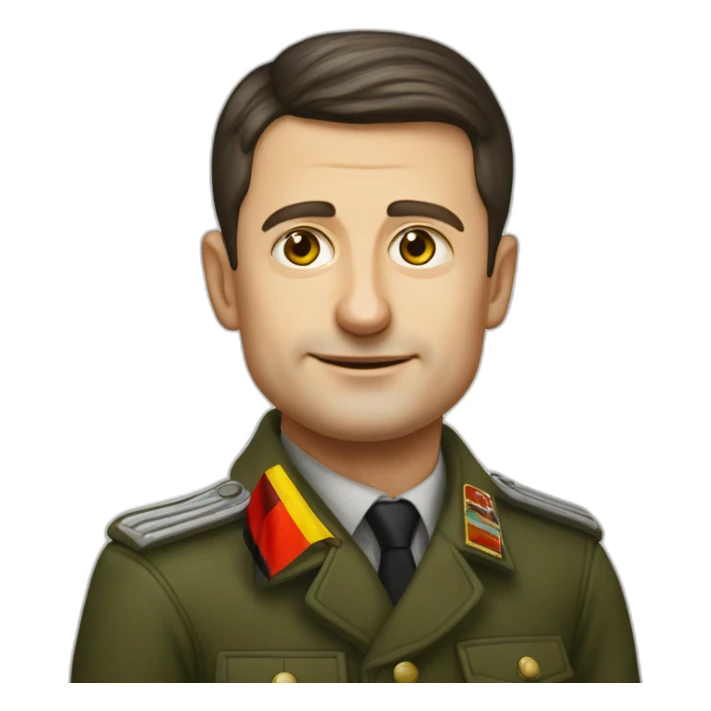 Vladimir Zelenskiy with 1943 german flag sticker