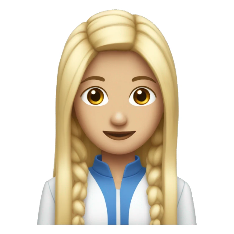 peeliroja de pelo largo y ojos azules pecas sticker