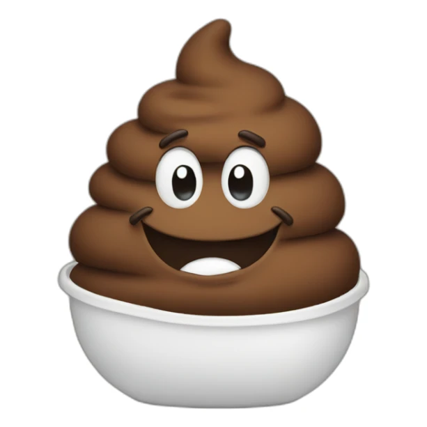 poop saying 'perfect!' sticker