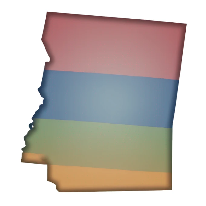 state of california outline  sticker