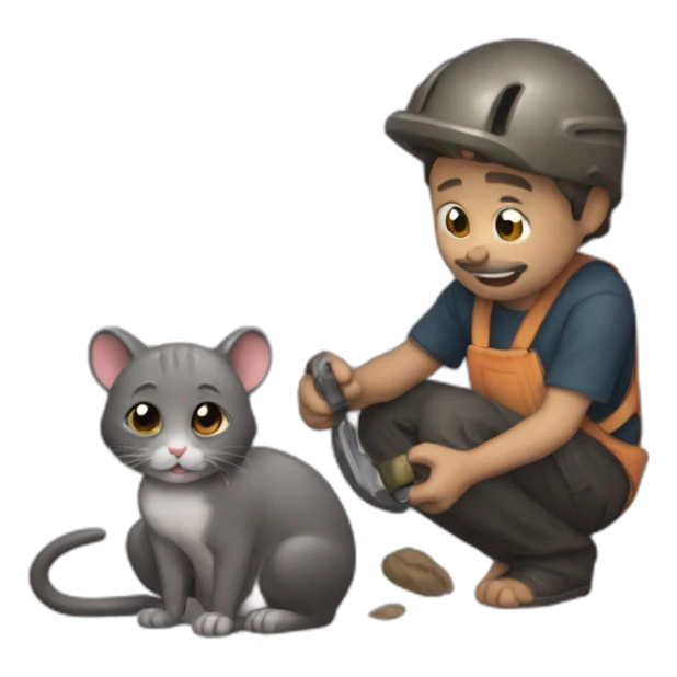 Raton laveur qui lave un chat sticker