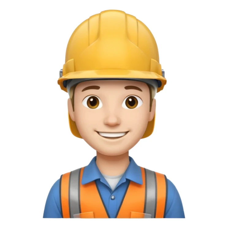 Ingeniero con casco sticker