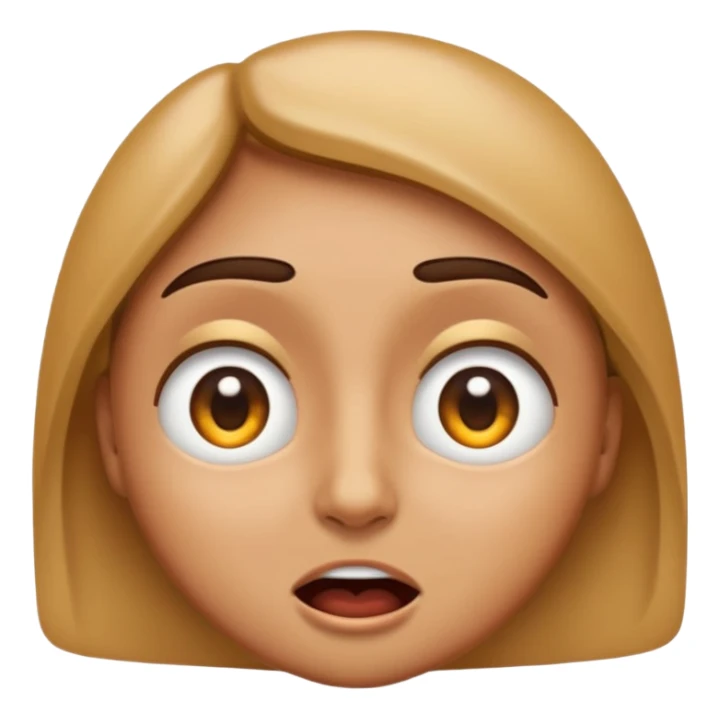 “A high-quality emoji-style face expressing an intense ‘WOW’ reaction, with wide, squinted eyes and an amazed, mind-blown expression. The face should look extremely impressed and shocked in a cool, epic way. Eyes looking to the right. Bright, glossy, modern emoji design.” sticker