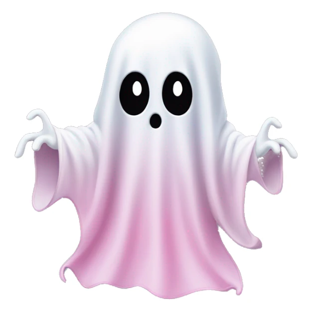 Ghost but pink and cutie on Halloween  sticker