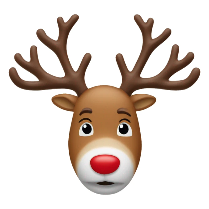 Rudolph the rednosed reindeer ￼ sticker