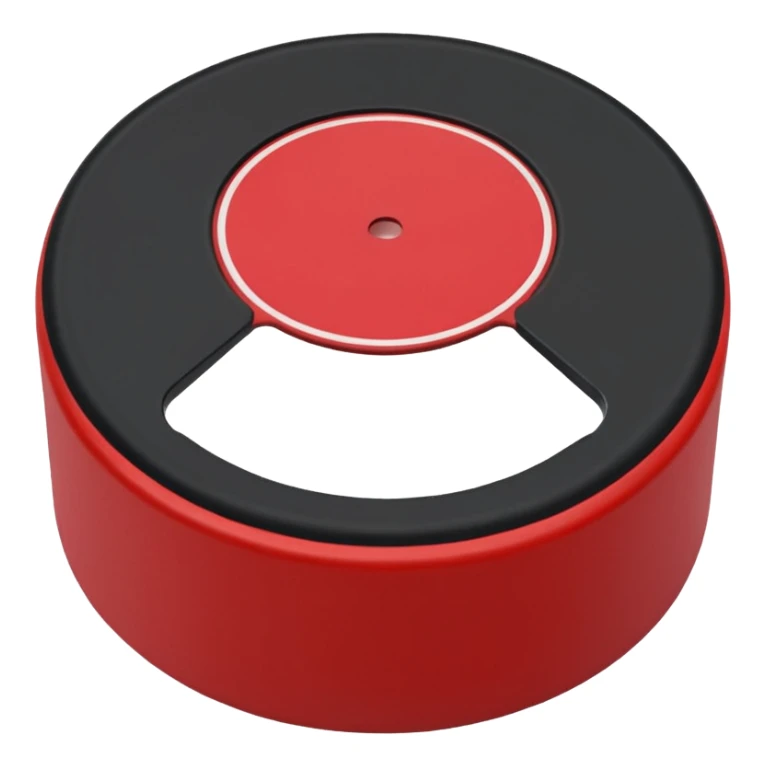 ice hockey ball disk (#00A3E0) and red (#F9423A) sticker