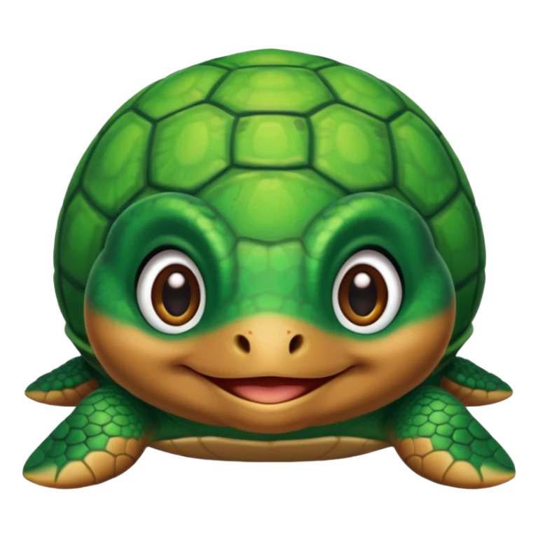 a cute little turtle from the cartoon sticker