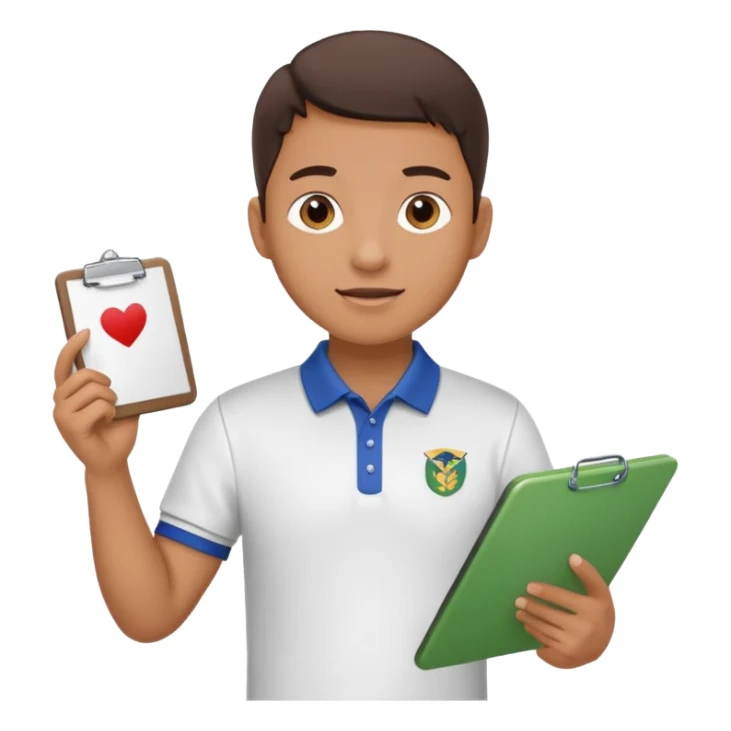 Student Leader + clipboard, Tour Group. sticker